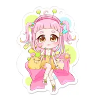 カルラ - Acrylic Key Chain - Key Chain - VTuber Size-70 x 70 (mm)