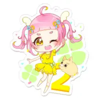 カルラ - Acrylic Key Chain - Key Chain - VTuber Size-70 x 70 (mm)