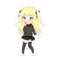 恋夏柚子-KonatsuYuzu - Acrylic Key Chain - Key Chain - VTuber Size-70 x 70 (mm)
