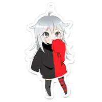 恋夏柚子-KonatsuYuzu - Acrylic Key Chain - Key Chain - VTuber Size-70 x 70 (mm)