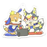 まーくん ちーやん - Acrylic Key Chain - Key Chain - VTuber Size-50 x 50 (mm)