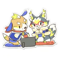 まーくん ちーやん - Acrylic Key Chain - Key Chain - VTuber Size-100 x 100 (mm)