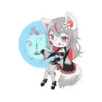 Волкова Apricot Ch. 御狼あんず - Stickers - VTuber Size-160 x 160 (mm)