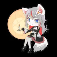 Волкова Apricot Ch. 御狼あんず - Stickers - VTuber Size-160 x 160 (mm)