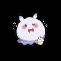 Tsukinami Nato - Stickers - VTuber Size-100 x 100 (mm)