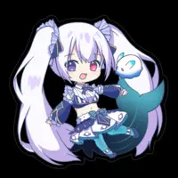 Tsukinami Nato - Stickers - VTuber Size-100 x 100 (mm)
