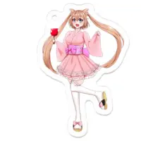 まゆにゃあ - Acrylic Key Chain - Key Chain - VTuber Size-50 x 50 (mm)