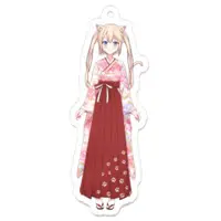 まゆにゃあ - Acrylic Key Chain - Key Chain - VTuber Size-70 x 70 (mm)