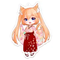 まゆにゃあ - Acrylic Key Chain - Key Chain - VTuber Size-70 x 70 (mm)