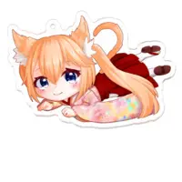 まゆにゃあ - Acrylic Key Chain - Key Chain - VTuber Size-70 x 70 (mm)