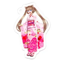 まゆにゃあ - Acrylic Key Chain - Key Chain - VTuber Size-50 x 50 (mm)