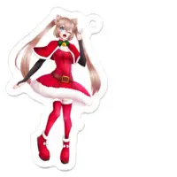 まゆにゃあ - Acrylic Key Chain - Key Chain - VTuber Size-50 x 50 (mm)