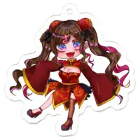 乙女心さつき - Acrylic Key Chain - Key Chain - VTuber Size-50 x 50 (mm)