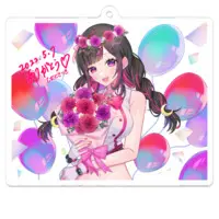乙女心さつき - Acrylic Key Chain - Key Chain - VTuber Size-70 x 70 (mm)