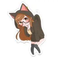 長閑 優 - Acrylic Key Chain - Key Chain - VTuber Size-70 x 70 (mm)