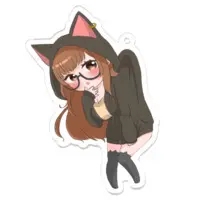 長閑 優 - Acrylic Key Chain - Key Chain - VTuber Size-70 x 70 (mm)