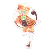 夜渡とと - Acrylic Key Chain - Key Chain - VTuber Size-100 x 100 (mm)