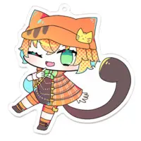 夜渡とと - Acrylic Key Chain - Key Chain - VTuber Size-70 x 70 (mm)