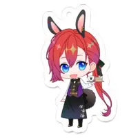 Usa Serato - Key Chain - Acrylic Key Chain - VTuber Size-50 x 50 (mm)