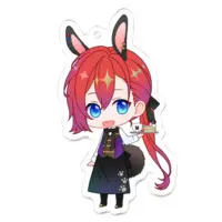 Usa Serato - Key Chain - Acrylic Key Chain - VTuber Size-70 x 70 (mm)