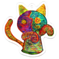 ベア子/beaco - Acrylic Key Chain - Key Chain - VTuber Size-50 x 50 (mm)