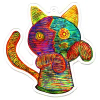 ベア子/beaco - Acrylic Key Chain - Key Chain - VTuber Size-70 x 70 (mm)