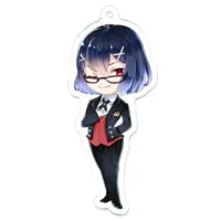 Akikaze Crow - Acrylic Key Chain - Key Chain - VTuber Size-70 x 70 (mm)