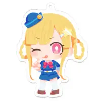 星野光 - Acrylic Key Chain - Key Chain - VTuber Size-70 x 70 (mm)