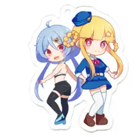 星野光 - Acrylic Key Chain - Key Chain - VTuber Size-50 x 50 (mm)