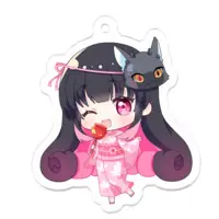 Uimaru Himeka - Acrylic Key Chain - Key Chain - VTuber Size-50 x 50 (mm)