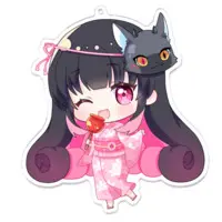 Uimaru Himeka - Acrylic Key Chain - Key Chain - VTuber Size-100 x 100 (mm)