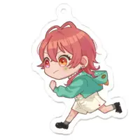 Amu. - Acrylic Key Chain - Key Chain - VTuber Size-50 x 50 (mm)