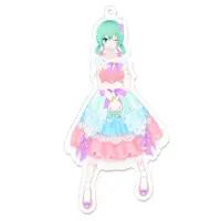 桜羽るとり - Acrylic Key Chain - Key Chain - VTuber Size-100 x 100 (mm)