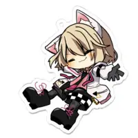 柊月りく - Acrylic Key Chain - Key Chain - VTuber Size-70 x 70 (mm)