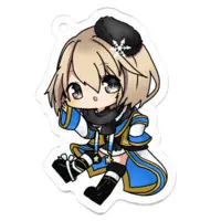 柊月りく - Acrylic Key Chain - Key Chain - VTuber Size-50 x 50 (mm)