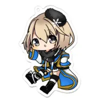柊月りく - Acrylic Key Chain - Key Chain - VTuber Size-70 x 70 (mm)