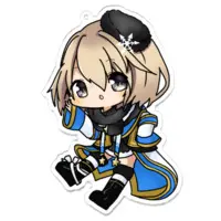 柊月りく - Acrylic Key Chain - Key Chain - VTuber Size-100 x 100 (mm)