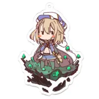 柊月りく - Acrylic Key Chain - Key Chain - VTuber Size-70 x 70 (mm)