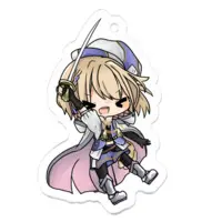 柊月りく - Acrylic Key Chain - Key Chain - VTuber Size-50 x 50 (mm)