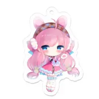Umall Toa - Acrylic Key Chain - Key Chain - VTuber Size-50 x 50 (mm)