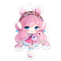 Umall Toa - Acrylic Key Chain - Key Chain - VTuber Size-70 x 70 (mm)