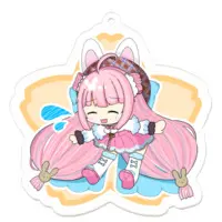 Umall Toa - Acrylic Key Chain - Key Chain - VTuber Size-70 x 70 (mm)