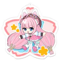 Umall Toa - Acrylic Key Chain - Key Chain - VTuber Size-100 x 100 (mm)
