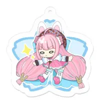 Umall Toa - Acrylic Key Chain - Key Chain - VTuber Size-50 x 50 (mm)