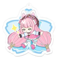 Umall Toa - Acrylic Key Chain - Key Chain - VTuber Size-70 x 70 (mm)
