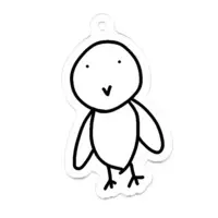 Kamiki Hasami - Acrylic Key Chain - Key Chain - VTuber Size-50 x 50 (mm)