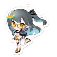 鳴宮こと - Acrylic Key Chain - Key Chain - VTuber Size-50 x 50 (mm)