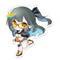 鳴宮こと - Acrylic Key Chain - Key Chain - VTuber Size-70 x 70 (mm)