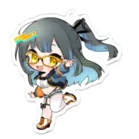 鳴宮こと - Acrylic Key Chain - Key Chain - VTuber Size-70 x 70 (mm)