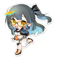 鳴宮こと - Acrylic Key Chain - Key Chain - VTuber Size-100 x 100 (mm)